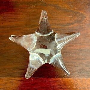Crystal star sea star paper weight